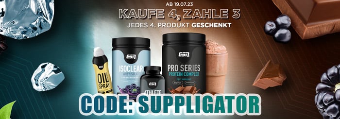 Promocja „4 za 3” w ESN + 3 syropy witaminowe gratis przy zakupach powyżej 75 €