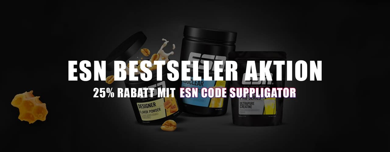 Promocja bestsellerów ESN: 25% zniżki na wszystkie najpopularniejsze produkty
