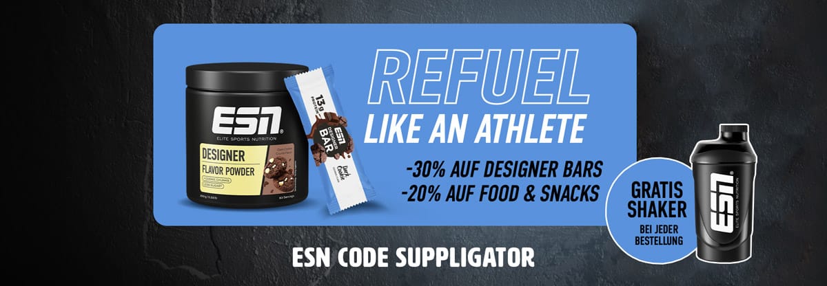 Tydzień ESN Refuel z 30% zniżką na batoniki + premiera nowego batonika Designer Bar Dark Cookie