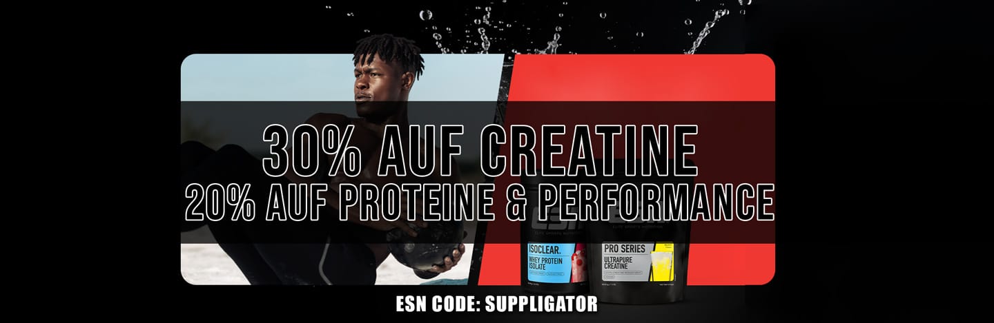 Tydzień ESN High Performance: 30% zniżki na kreatynę, 20% na produkty z serii Protein & Performance oraz 50% na próbki