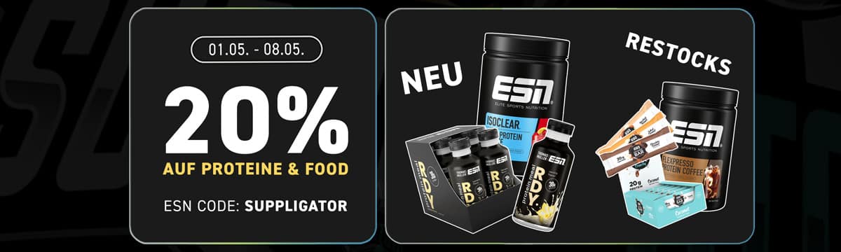 20% zniżki w ramach promocji ESN Protein & Food + premiera produktu ESN RDY