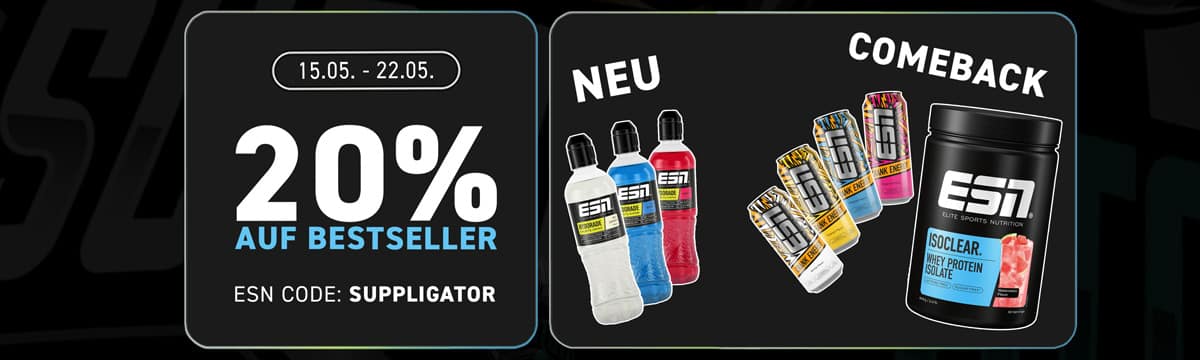 Do 30% zniżki w ramach promocji bestsellerów ESN + premiera nowego produktu ESN HYDORADE