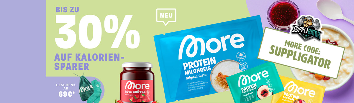 Aż do 30% zniżki w ramach akcji „More Kaloriensparaktion” + premiera More Protein Milchreis Style i nie tylko!