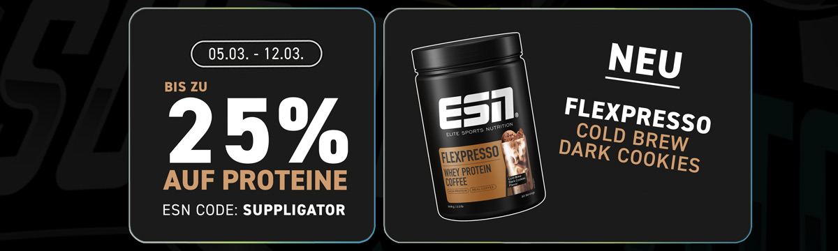 Aż do 25% zniżki w ramach promocji białek ESN z okazji premiery nowego Flexpresso