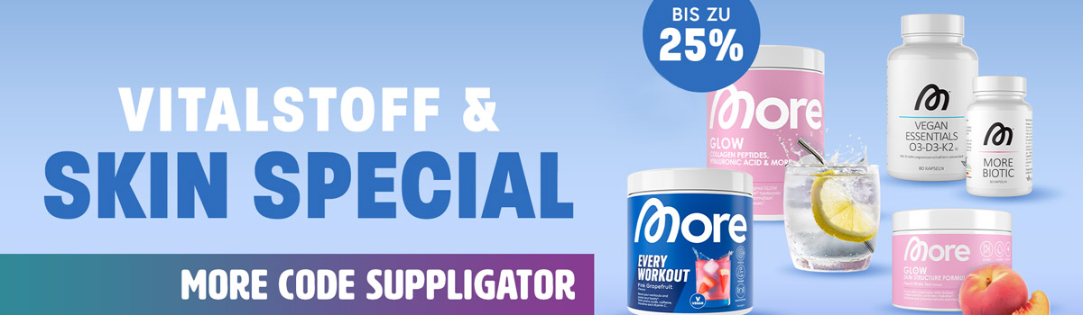 Do 25% zniżki w ramach specjalnej promocji „More Vitalstoffe & Skin Structure”