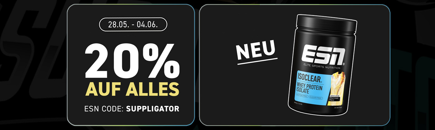 20% zniżki na wszystko w ESN + premiera ISOCLEAR Pina Colada