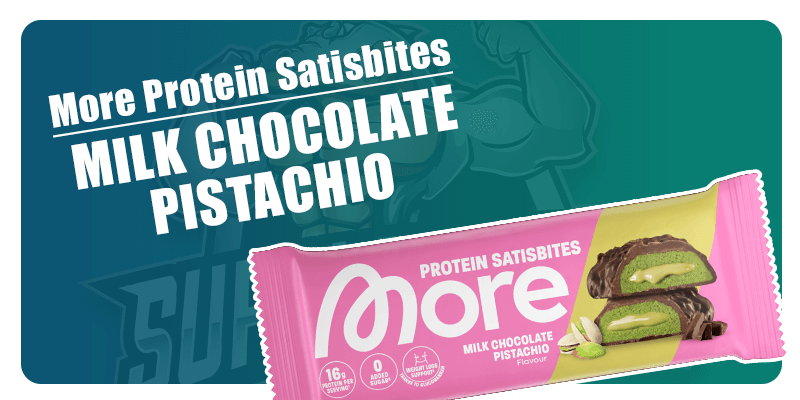 More Protein Satisbites – czekolada mleczna z pistacjami 🥛🍫