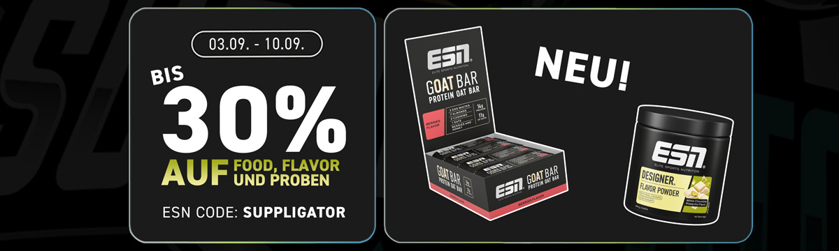 Aż do 30% w ramach promocji ESN Food & Flavor z okazji premiery batonika GOAT Bar