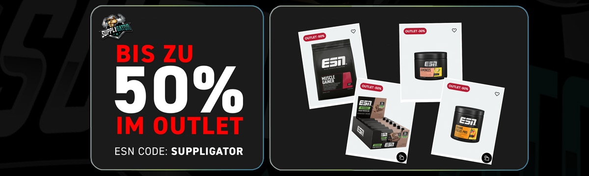 Aż do 50% zniżki na batony ESN Designer i nie tylko w sklepie outletowym z kodem ESN SUPPLIGATOR