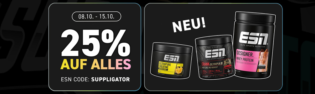 Tydzień olimpijski ESN – 25% zniżki na wszystko + Designer Whey Peanut Butter Cup + oferty specjalne