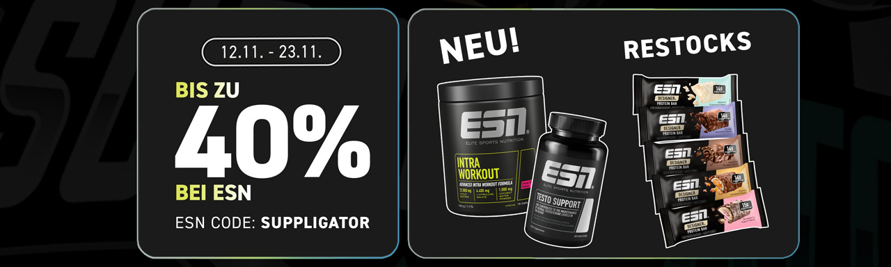 Do 40% zniżki w ramach promocji ESN Performance i na substancje odżywcze