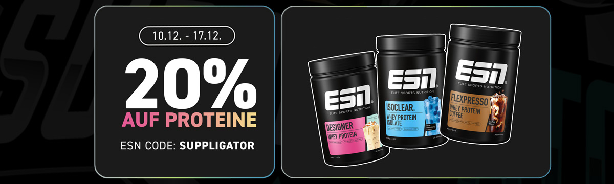 20% zniżki na produkty białkowe w ESN