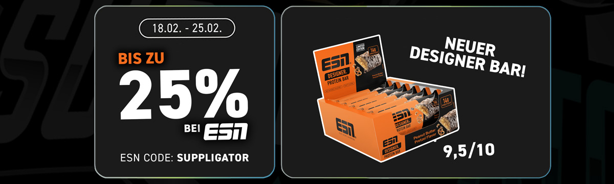 Do 25% zniżki na batoniki ESN Designer Bars z okazji premiery smaku Peanut Butter Pretzel