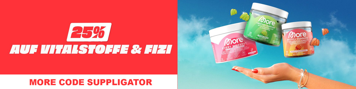 25% zniżki na suplementy diety i produkty Fizi w sklepie More z okazji premiery nowych żelków