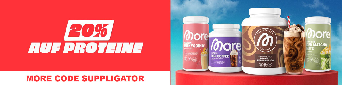 20% zniżki na More Proteine – nowe produkty i wiele ponownych dostaw