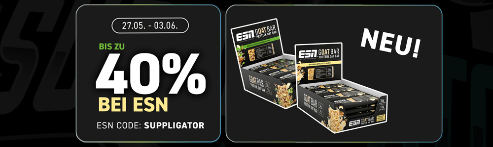 25% zniżki na batony ESN i owsiankę z okazji premiery nowych batonów Goat