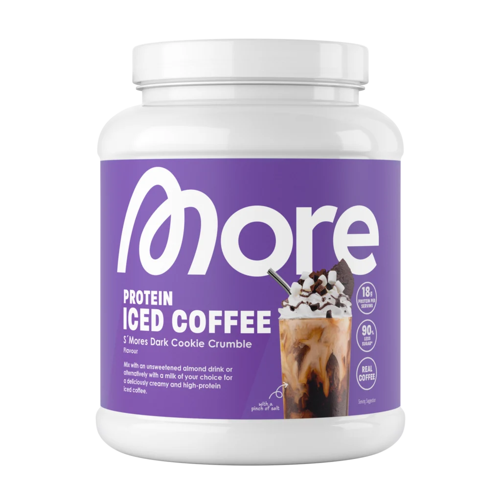 More Protein Iced Coffee S'mores Dark Cookie Crumble