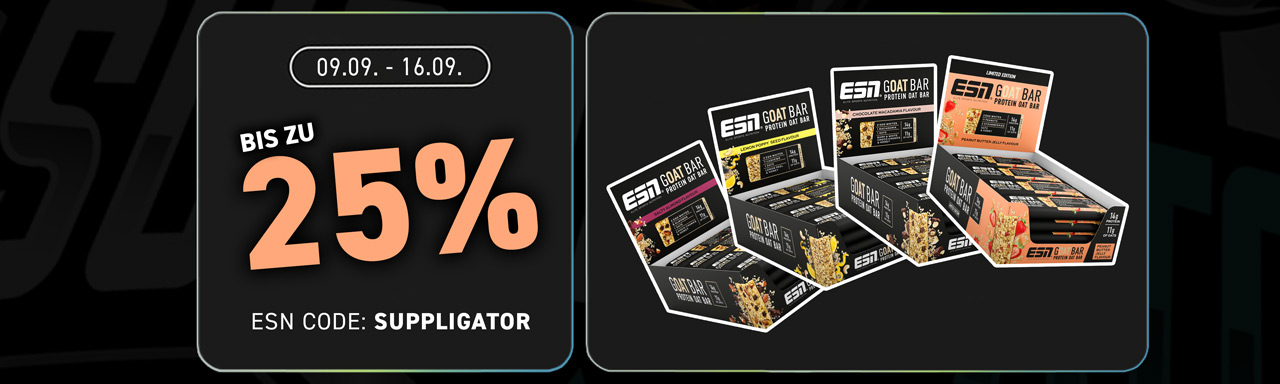 Aż do 25% zniżki podczas ESN GOAT Bar Week