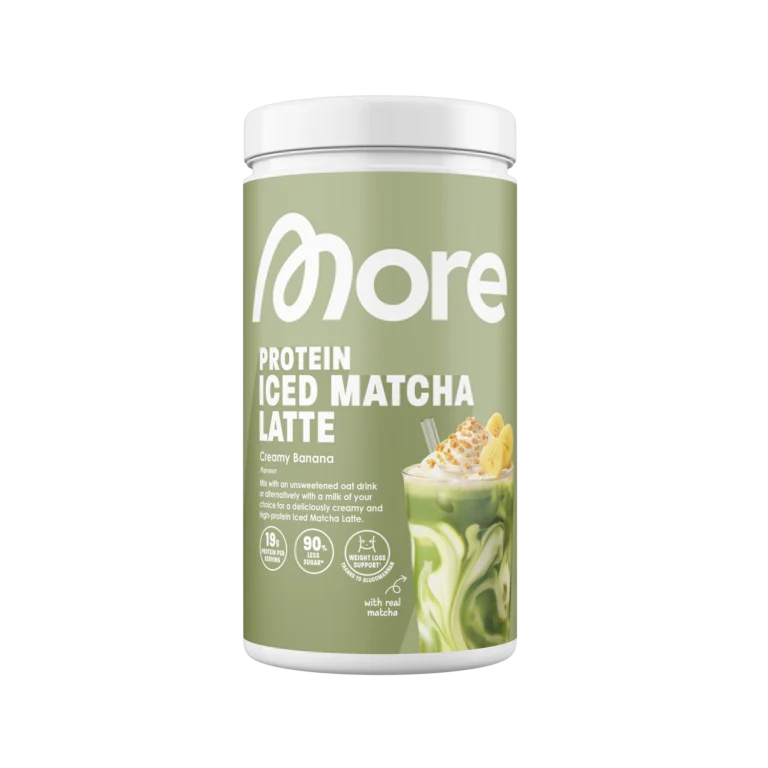 More Protein Iced Matcha Latte Creamy Banana